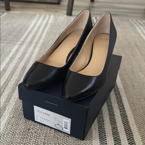 Cole Haan Women's Lena Mid Black Pumps 12B